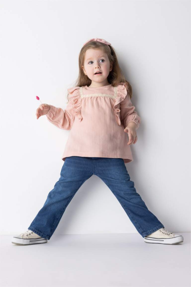 Blue BABY GIRL Baby Girl Flare Jeans 2723605 DeFacto