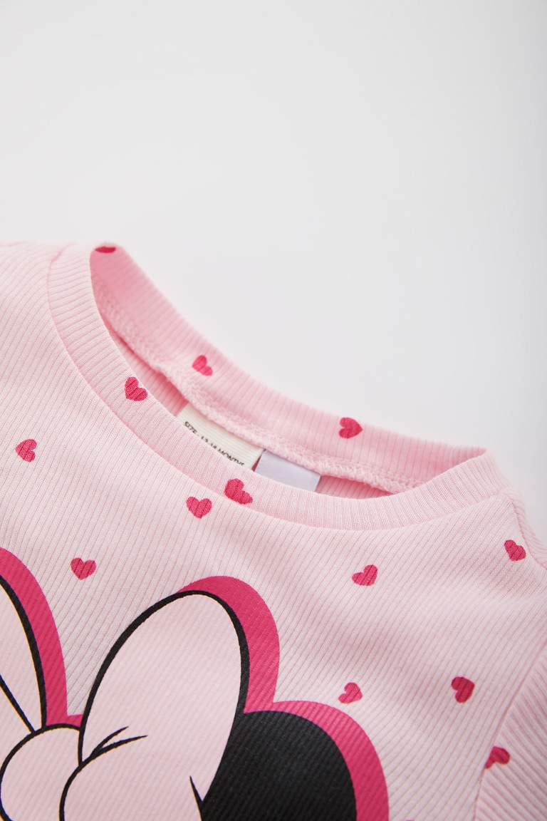 Baby Girls Disney Mickey & Minnie Crew Neck Pajamas
