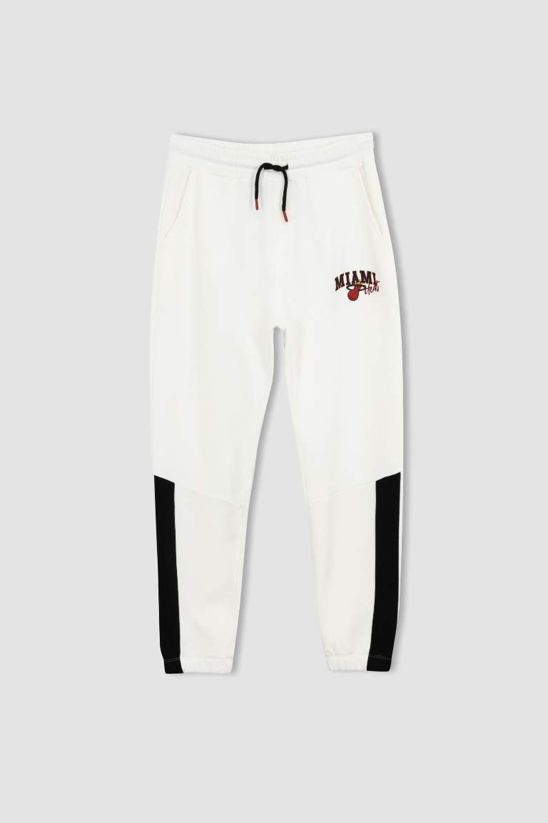 Defacto Fit Nba Miami Heat Sous Licence Standard Fit Jogger