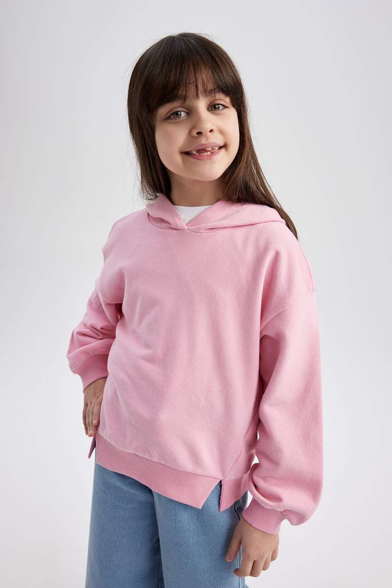 Pink GIRLS & TEENS Girls Relax Fit Hoodie Sweatshirt 2774299 | DeFacto