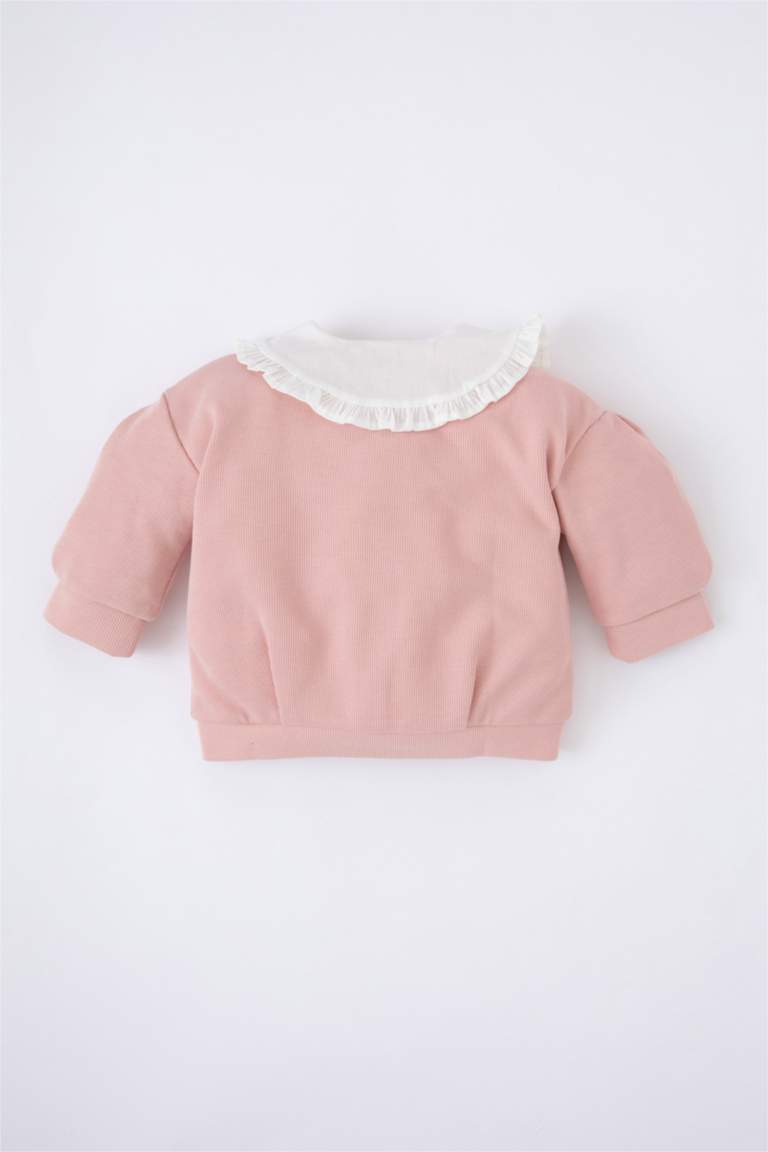 Baby Girls Big Collar Cardigan