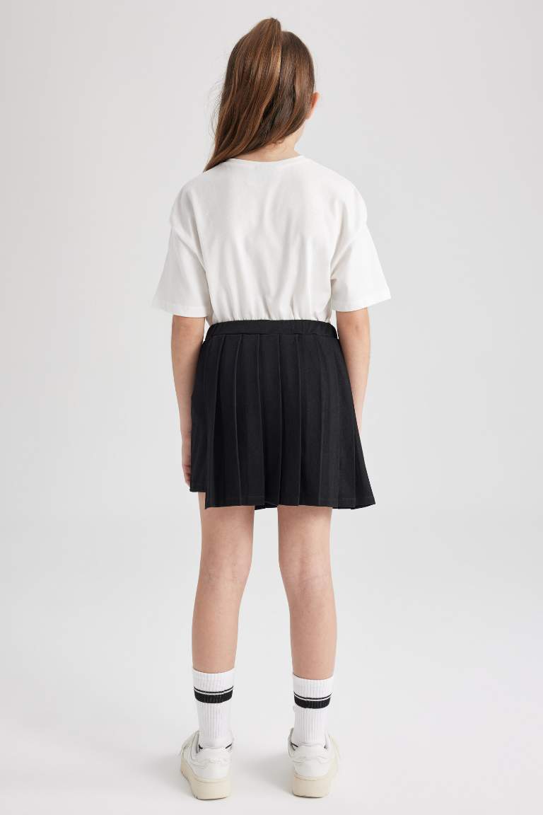 Jupe short plissée pour fille