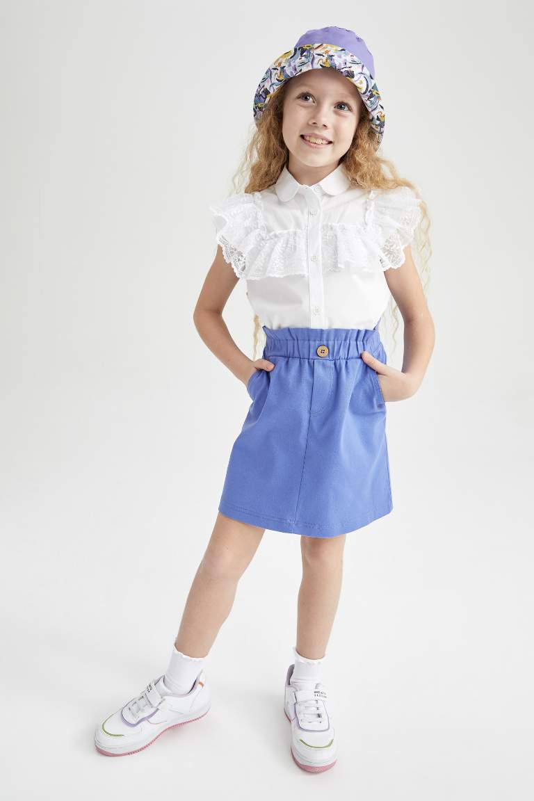 Girl Gabardine Skirt