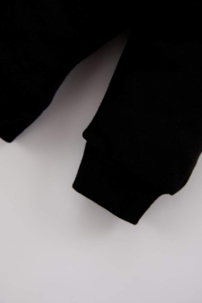 Kız Bebek Bisiklet Yaka Atatürk Baskılı Sweatshirt