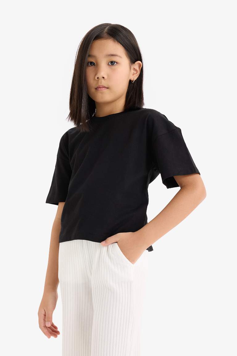 Girl Crop Short Sleeve T-Shirt