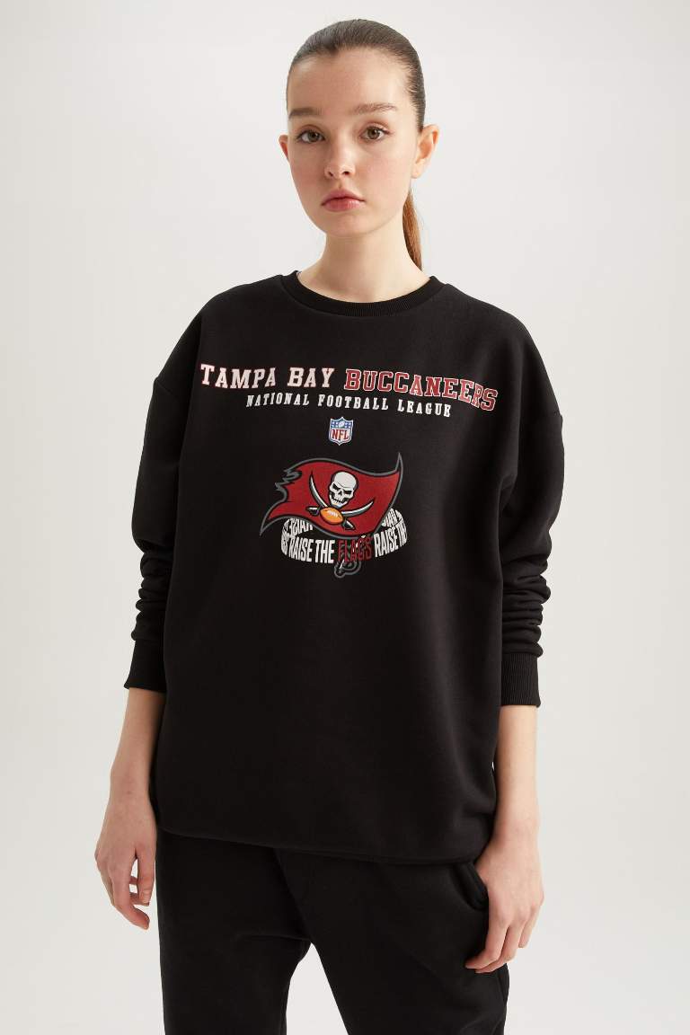 Світшот боксі фіт з круглим вирізом Tampa Bay Buccaneers для жінок