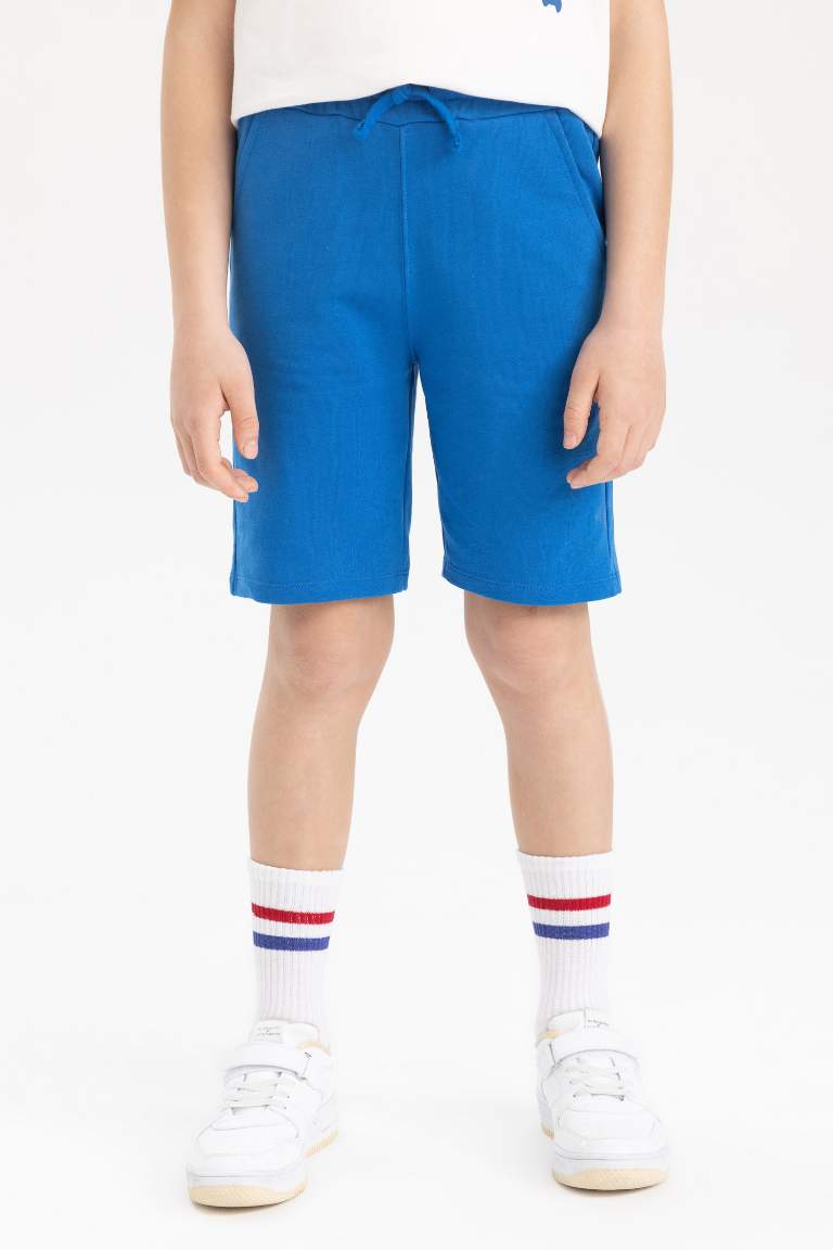 Boy Regular Fit Sweatshirt Fabric Shorts