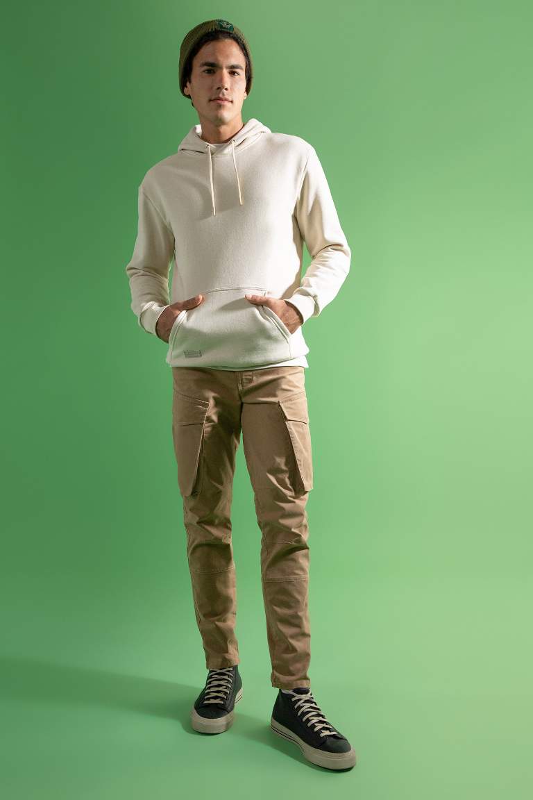 Kargo Fit Kargo Cepli Düz Paça Pantolon