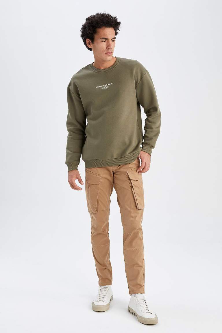 Kargo Fit Kargo Cepli Düz Paça Pantolon