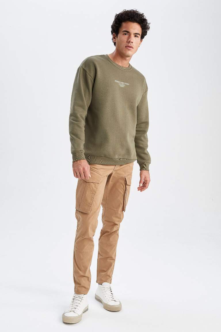 Kargo Fit Kargo Cepli Düz Paça Pantolon