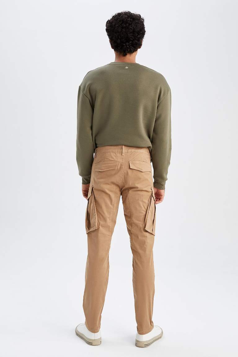 Kargo Fit Kargo Cepli Düz Paça Pantolon