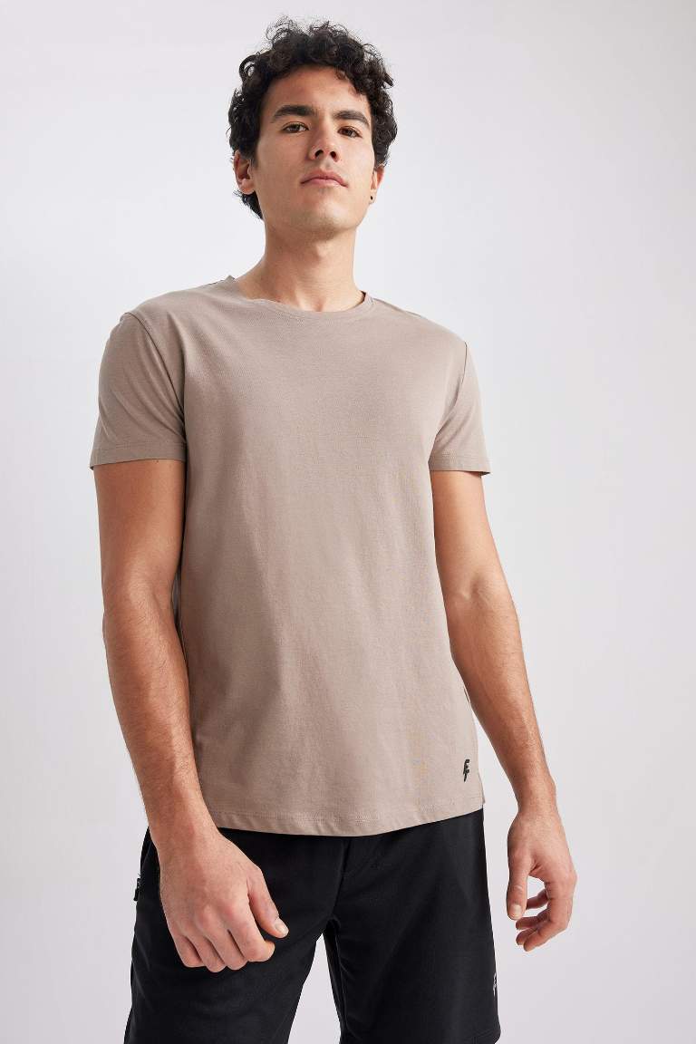 Defacto Fit Slim Fit Crew Neck Sportsman T-Shirt