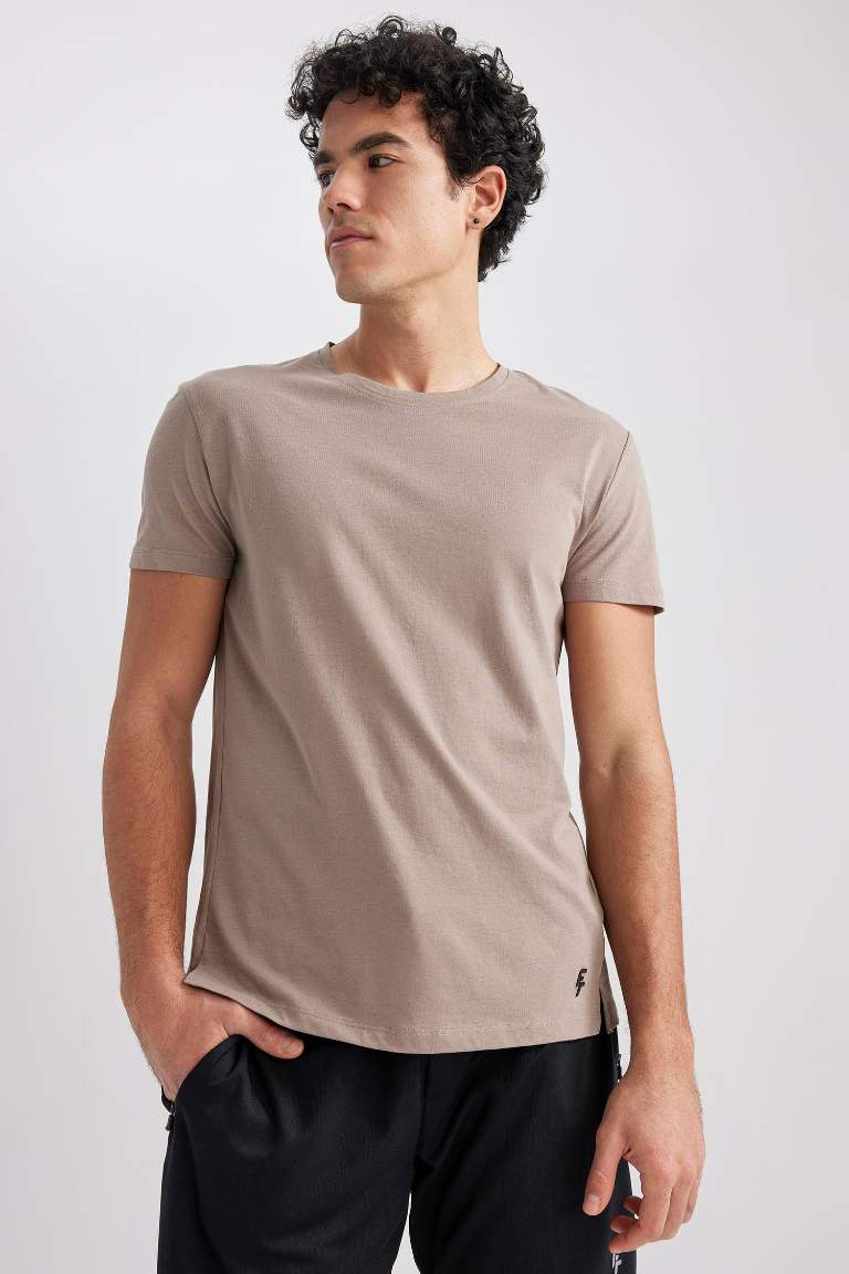 Defacto Fit Slim Fit Crew Neck Sportsman T-Shirt