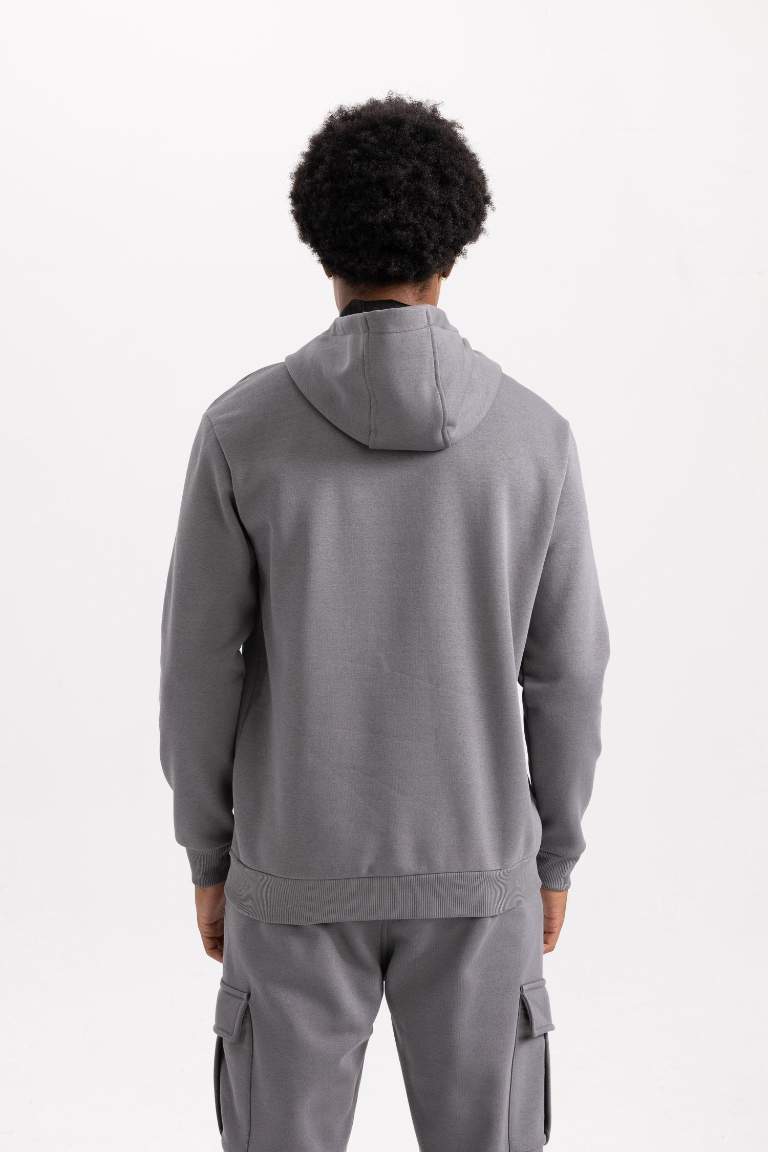 DeFactoFit Standard Fit Hooded Sweatshirt