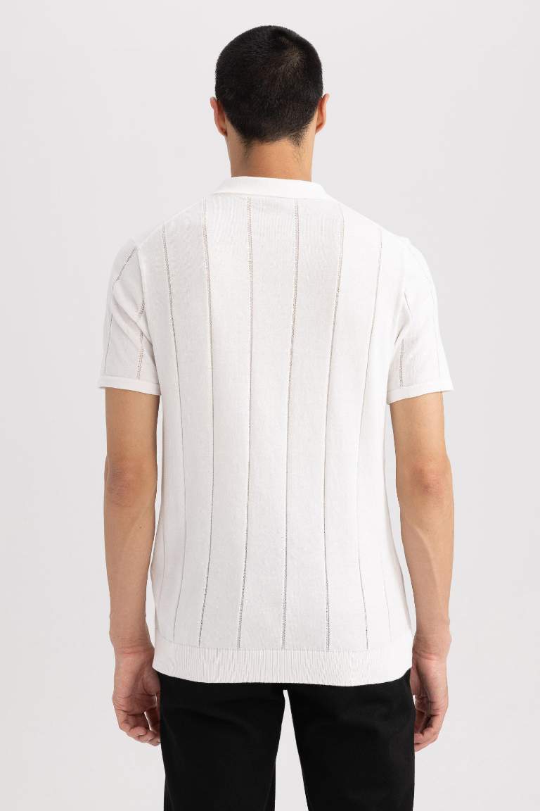 Modern Fit Polo Neck Short Sleeve T-Shirt