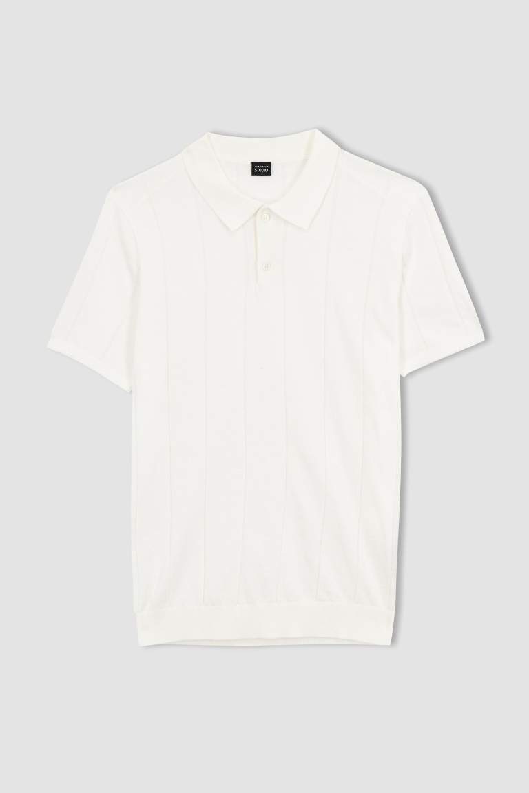 Modern Fit Polo Neck Short Sleeve T-Shirt