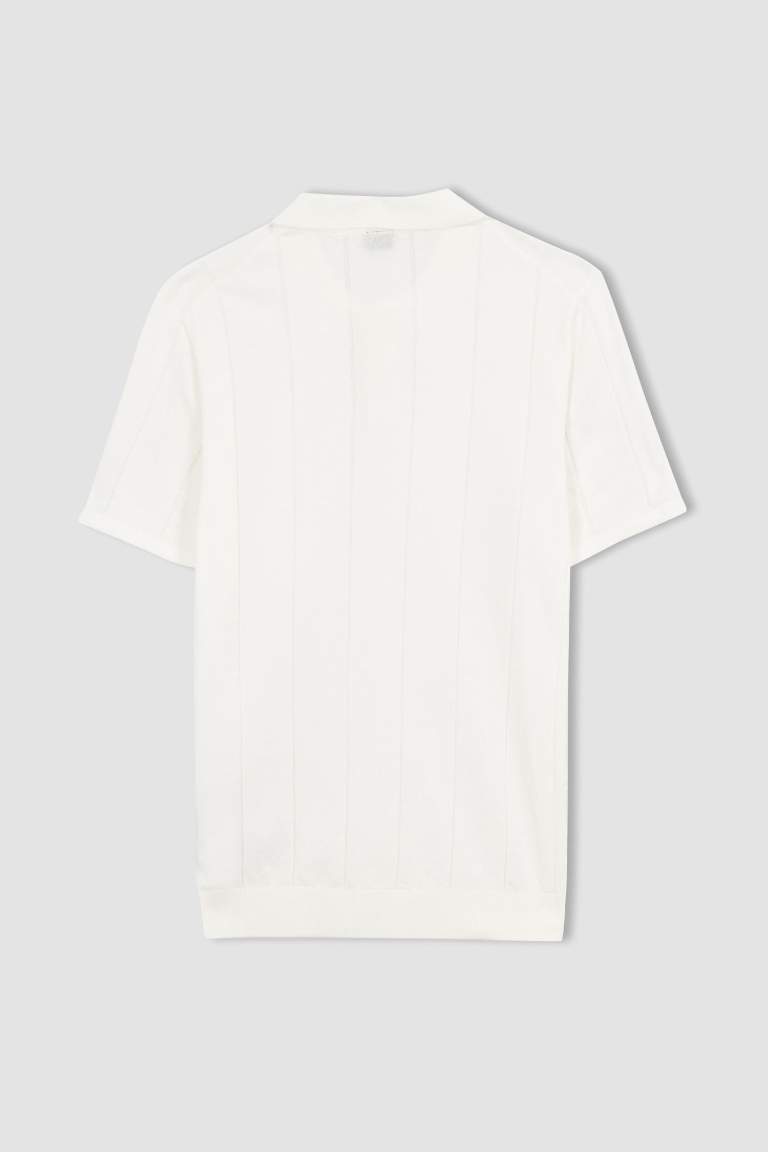 Modern Fit Polo Neck Short Sleeve T-Shirt
