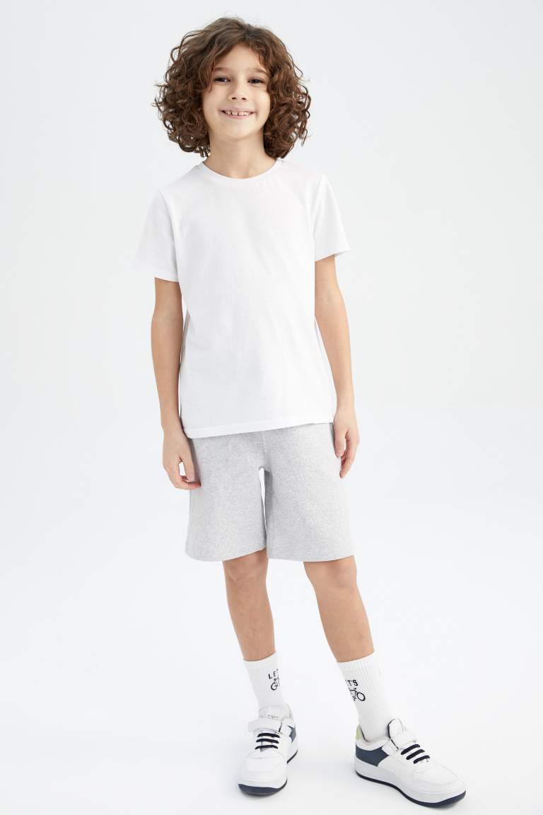 Grey Boys & Teens Boy Regular Fit Pique Shorts 2754186 | DeFacto