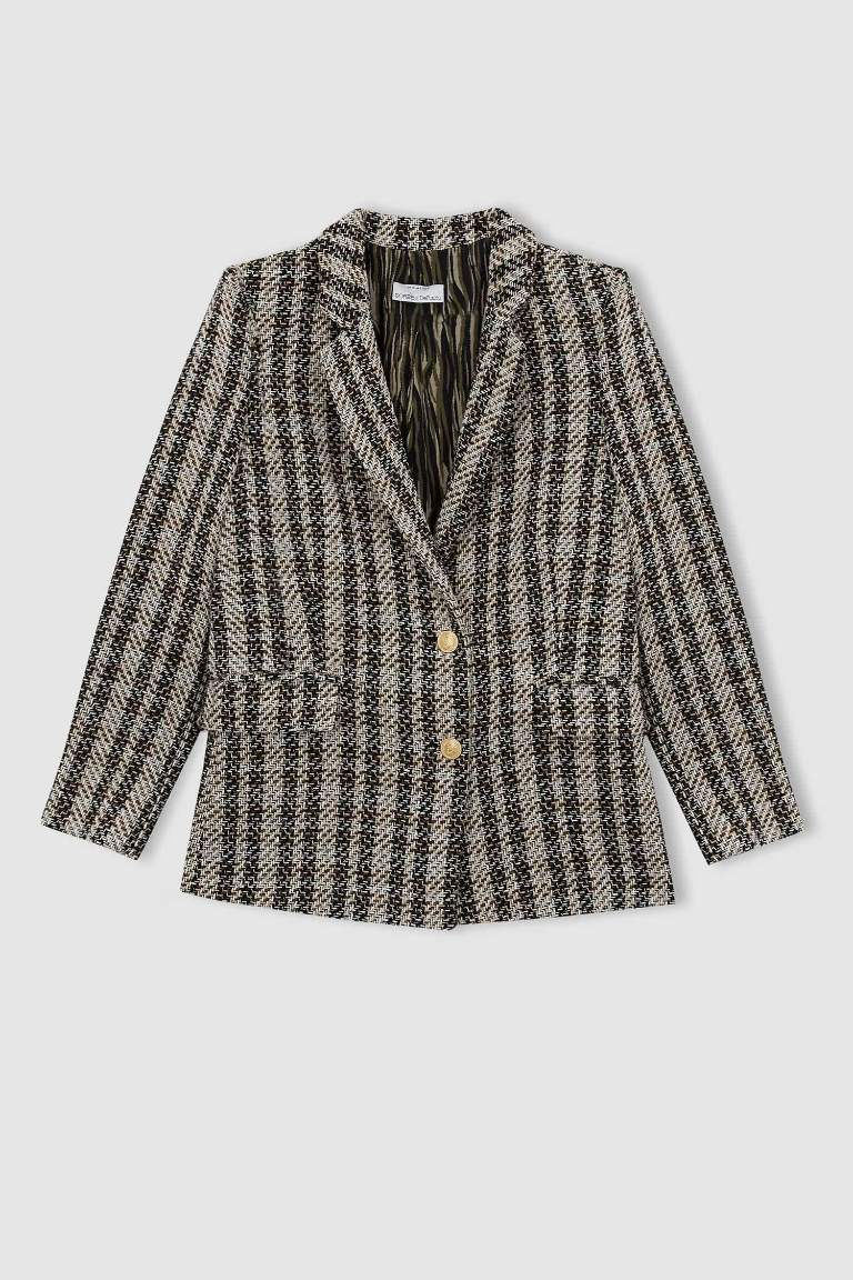 Sorbe X Defacto Loose Fit Knitwear Blazer