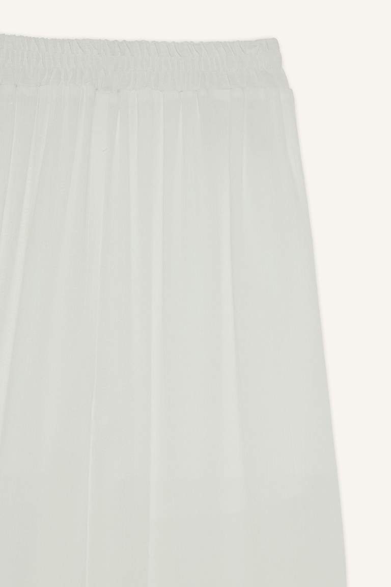 Wide Leg With Pockets Crinkle Viscose Trousers