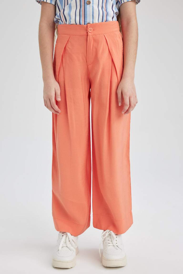 Girl Wide Leg Wide Leg Modal Trousers