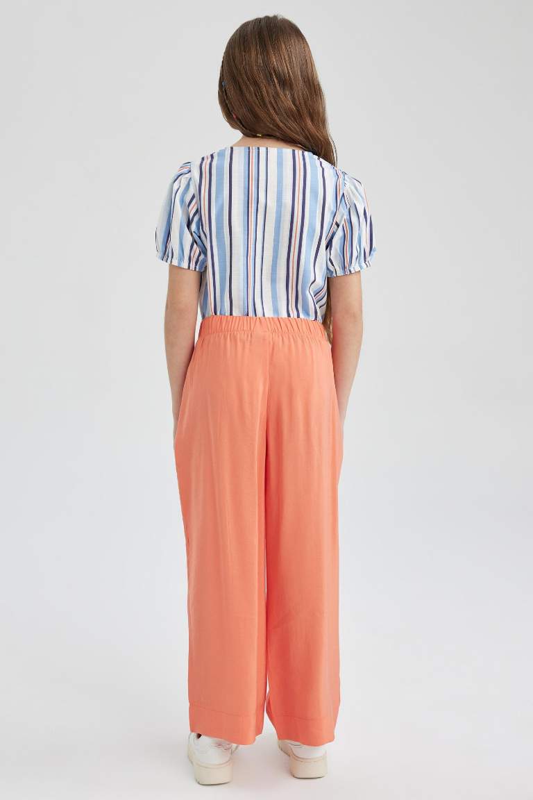 Girl Wide Leg Wide Leg Modal Trousers