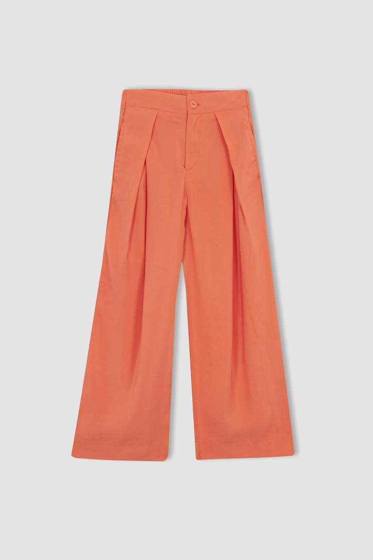 Girl Wide Leg Wide Leg Modal Trousers