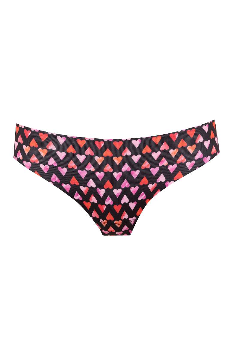 Fall In Love Heart Patterned Laser Cut String Panties