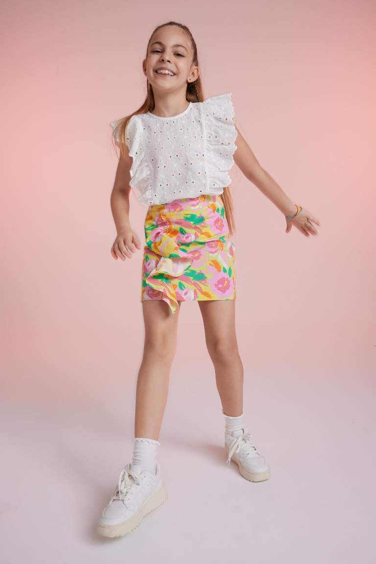 Girl Poplin Skirt