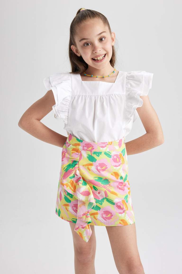 Girl Poplin Skirt