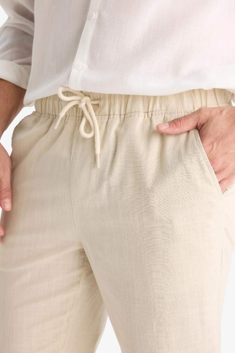 Jogger Fit Dar Paça Pamuklu Pantolon