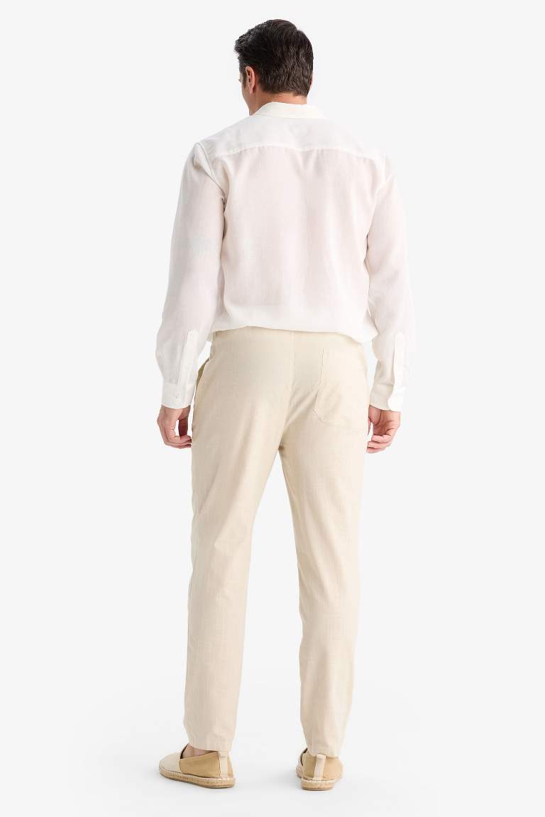 Jogger Fit Dar Paça Pamuklu Pantolon