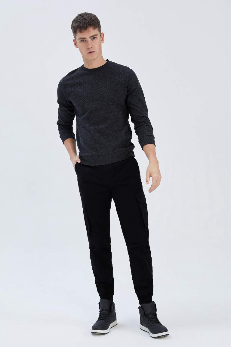 Regular Kargo Jogger Kargo Cepli Gabardin Pantolon