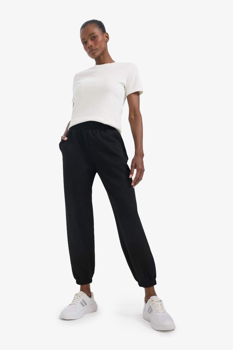 DeFactoFit Oversize Fit Standard Length Scuba Fabric Jogger Sweatpants