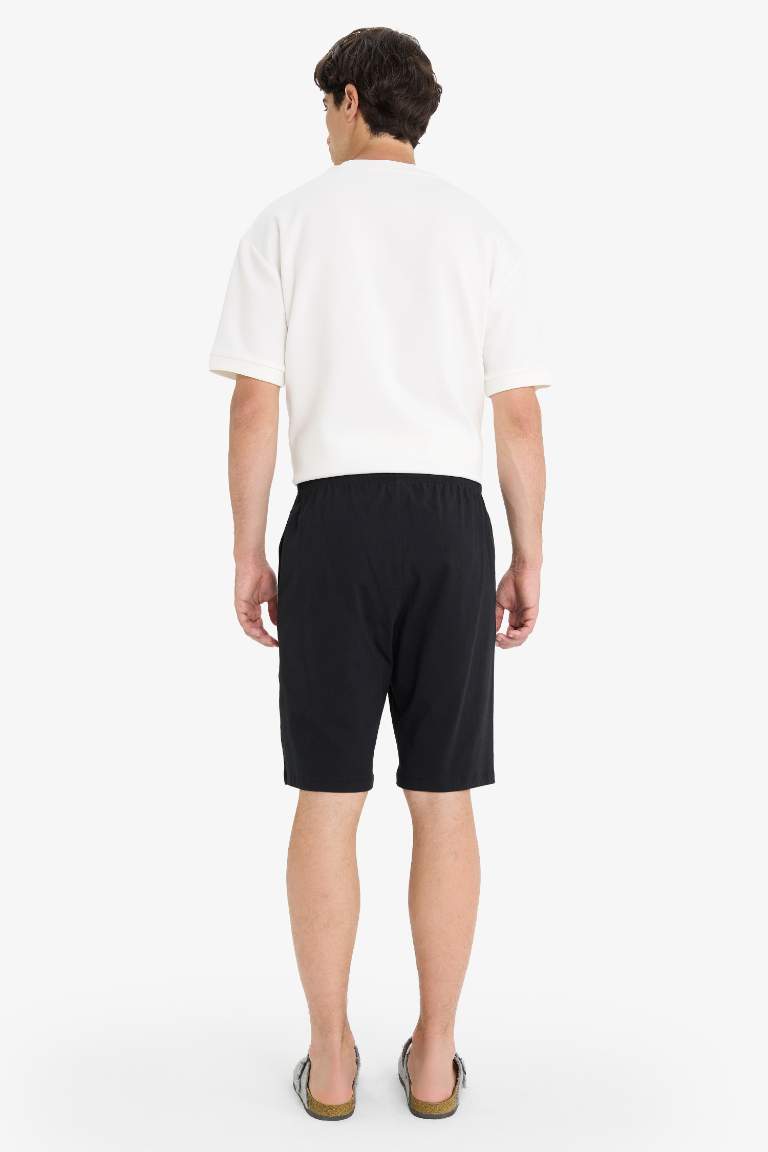 Regular Fit Basic Düz Cepli Şort Pijama Altı