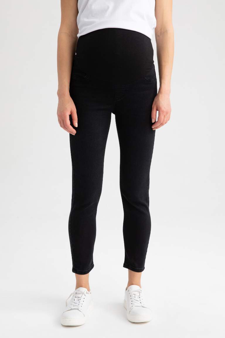 Slim Fit Dar Kalıp Normal Bel Dar Paça Uzun Hamile Pantolon