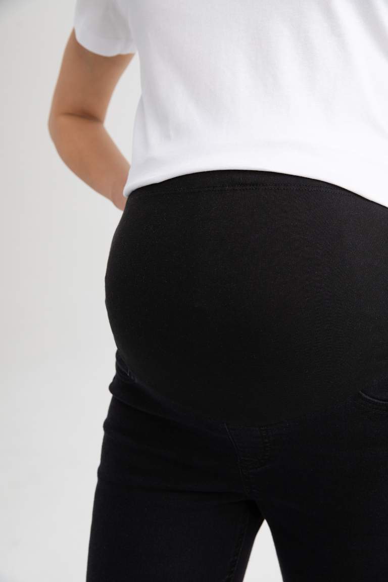 Slim Fit Dar Kalıp Normal Bel Dar Paça Uzun Hamile Pantolon