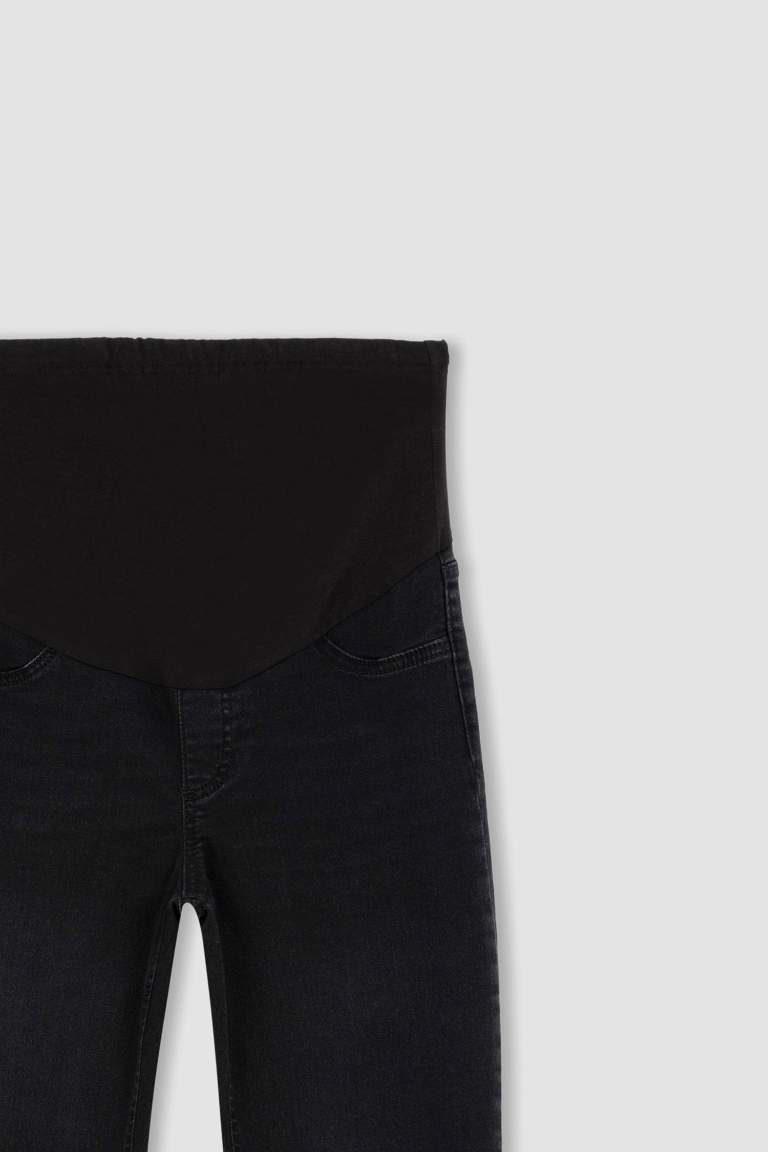 Slim Fit Dar Kalıp Normal Bel Dar Paça Uzun Hamile Pantolon