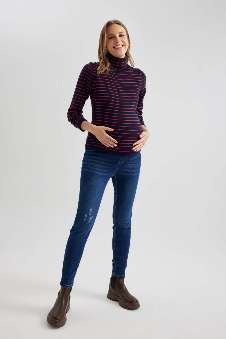 Skinny Fit Regular Hem Maternity Pants