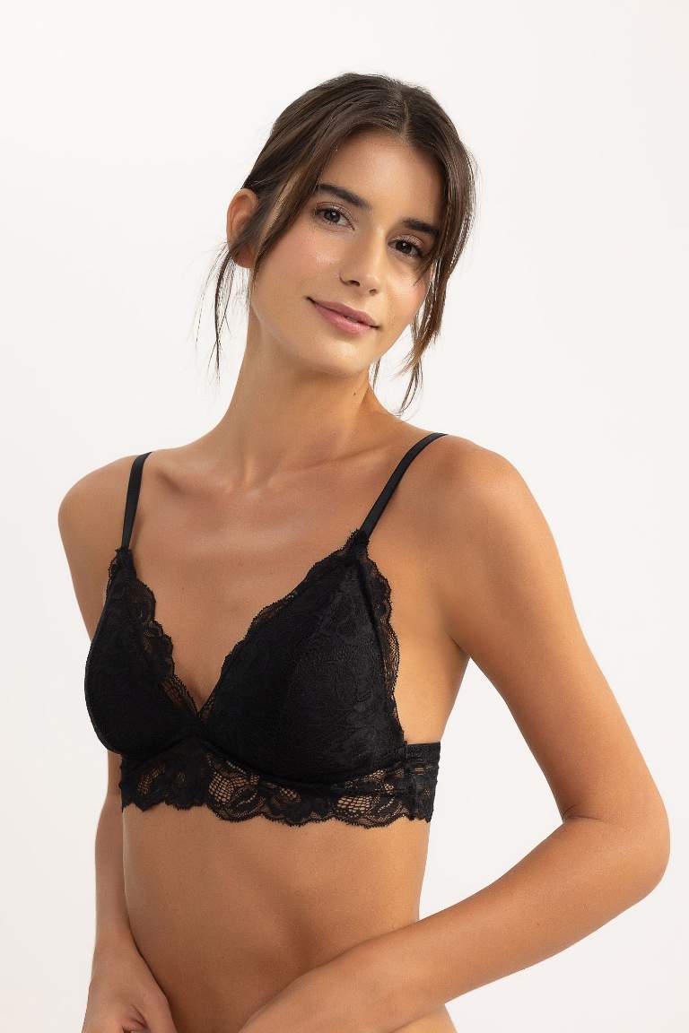 Fall in Love Dantelli Dantel Kaplı Pedli