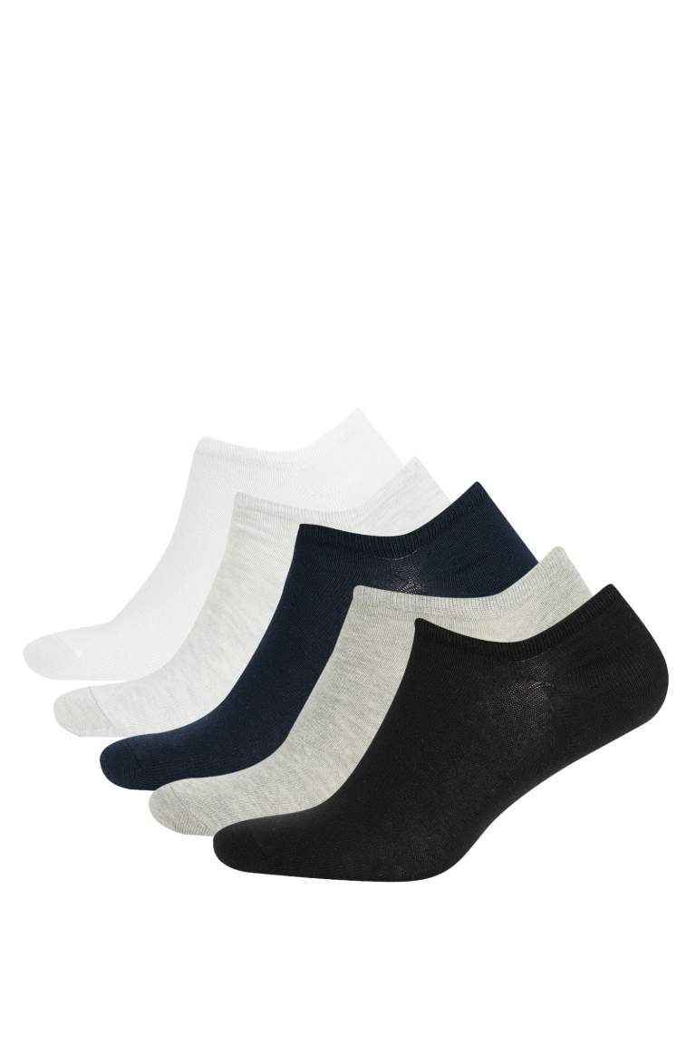 Men 5 Pack Cotton Sneaker Socks