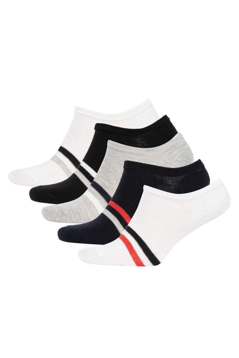 Erkek 5'li Pamuklu Sneaker Çorap