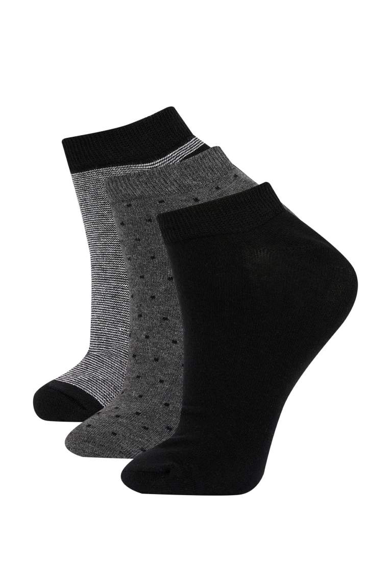 Men 3 Pack Cotton Booties Socks