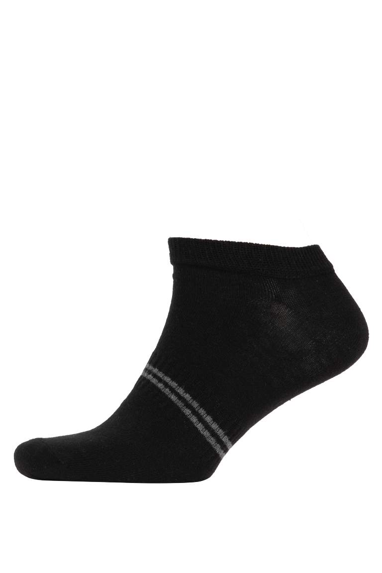 Men 5 Pack Cotton Booties Socks