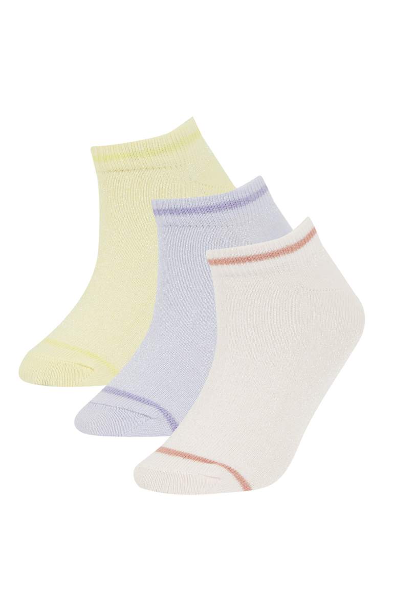 Girl 3-pack Cotton Booties Socks