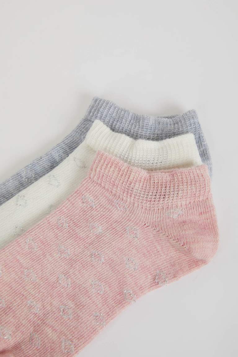 Girl 3-pack Cotton Booties Socks