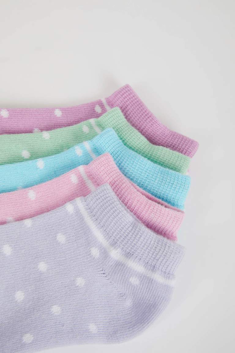 Girl 5 Pack Cotton Booties Socks