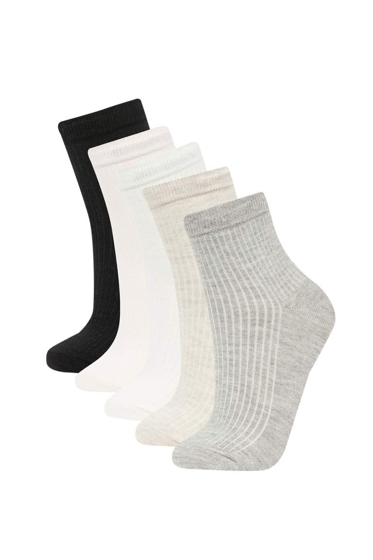 Lot De 5 Paires De Chaussettes Courtes En Coton Pour Femme