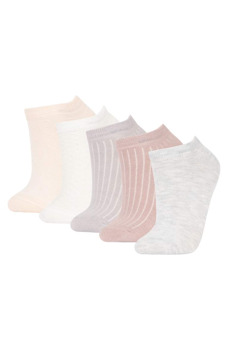 Women 5 Pack Cotton Booties Socks