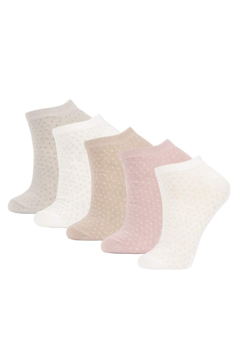 Women 5 Pack Cotton Booties Socks